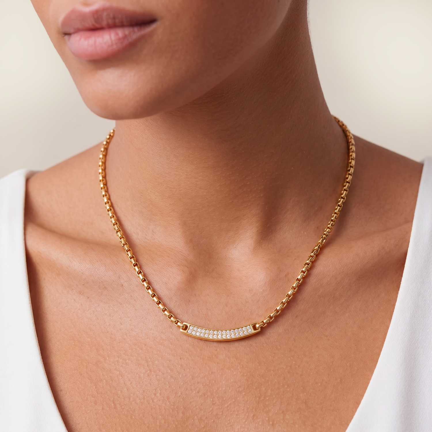 Luxus GOLD Halskette für die Gesundheit – Für dein tägliches Wohlbefinden