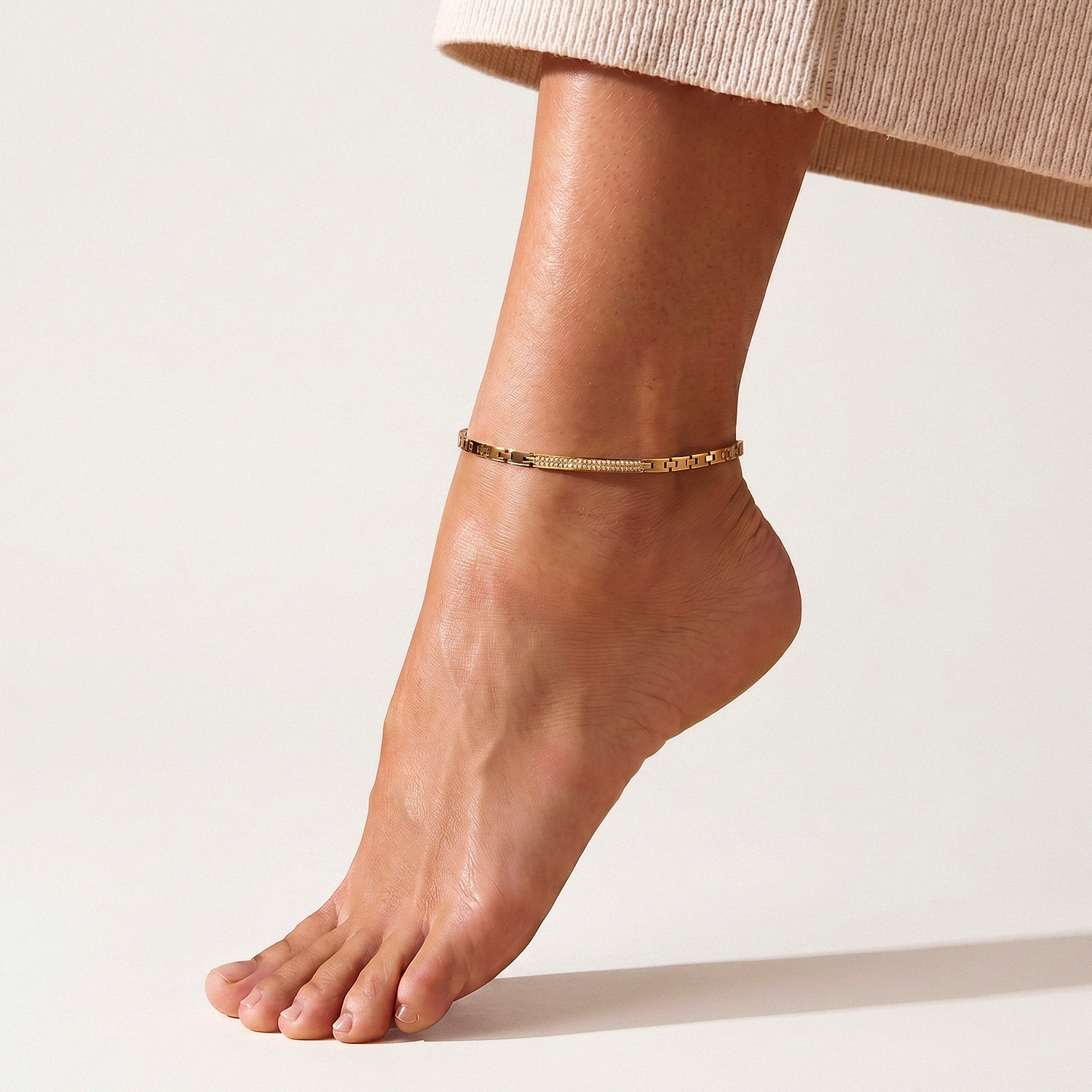 Luxus GOLD Fußkettchen für die Gesundheit – Unsichtbares Wohlbefinden