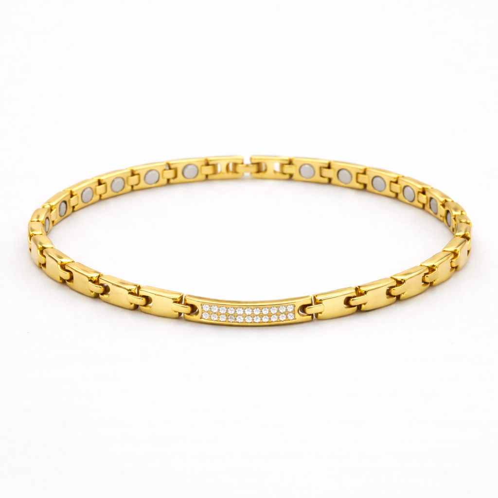 Luxus GOLD Armband für die Gesundheit – Maximales Wohlbefinden